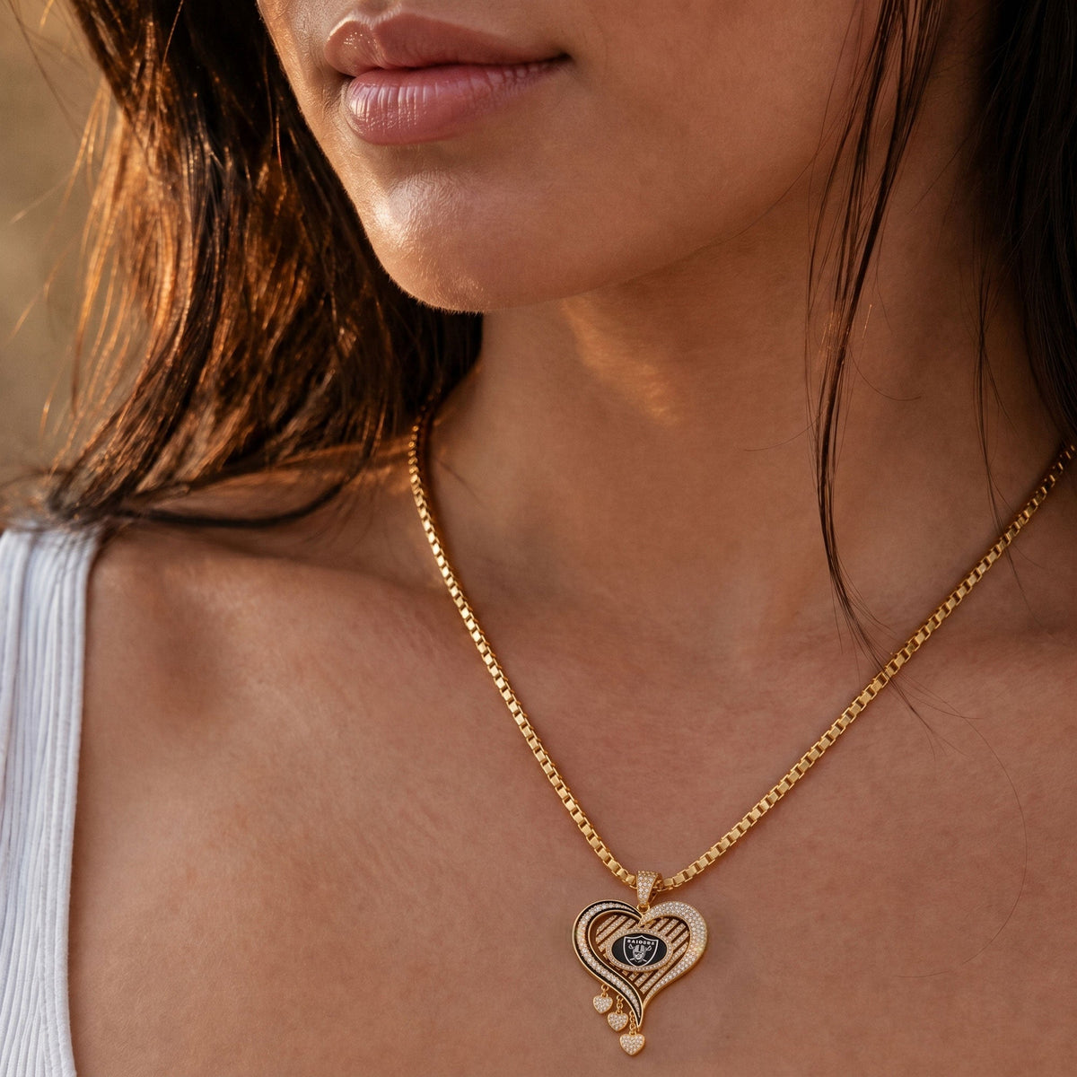 LVR Solid Gold Chain with Diamond Pendant TMH