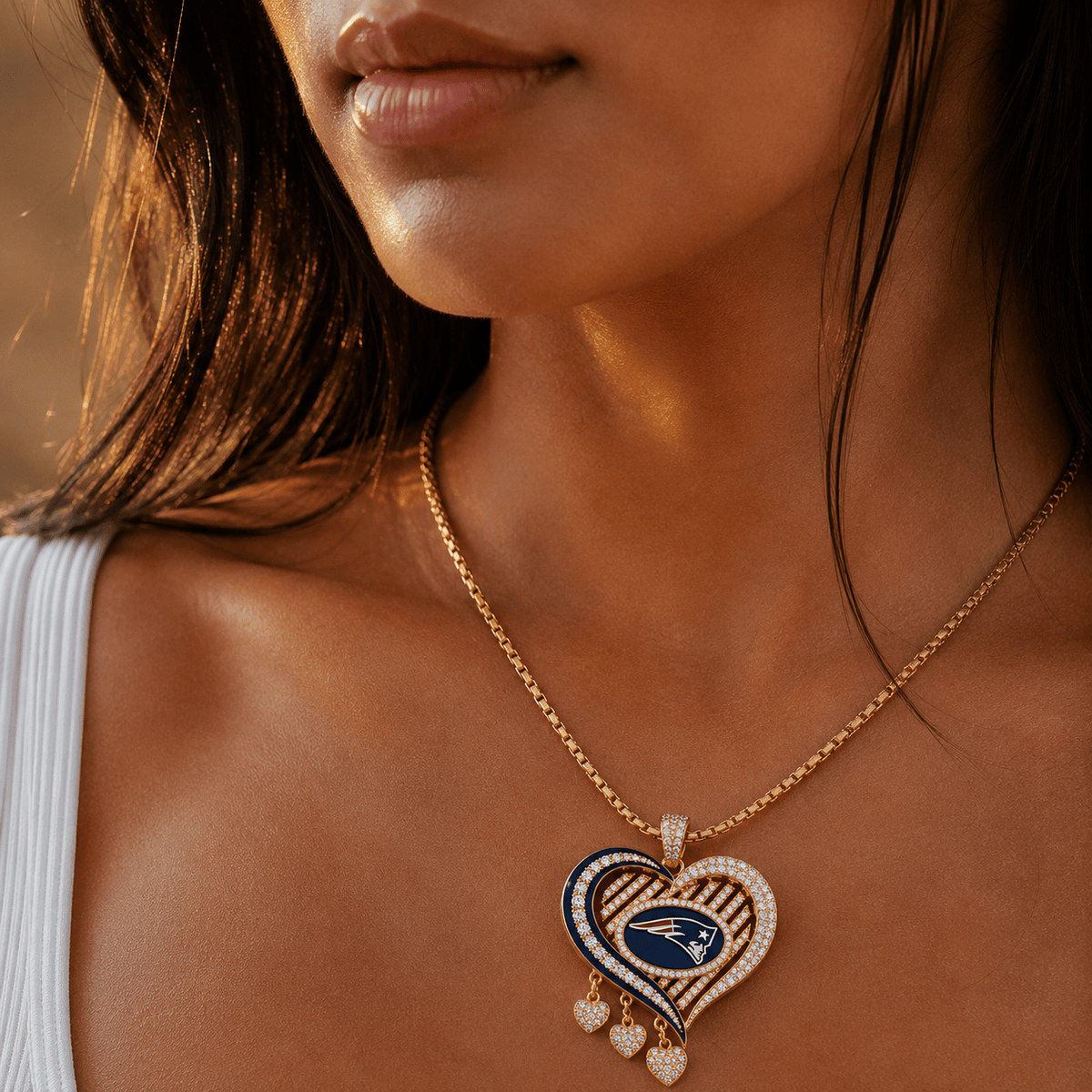 NEP Solid Gold Chain with Diamond Pendant TMH
