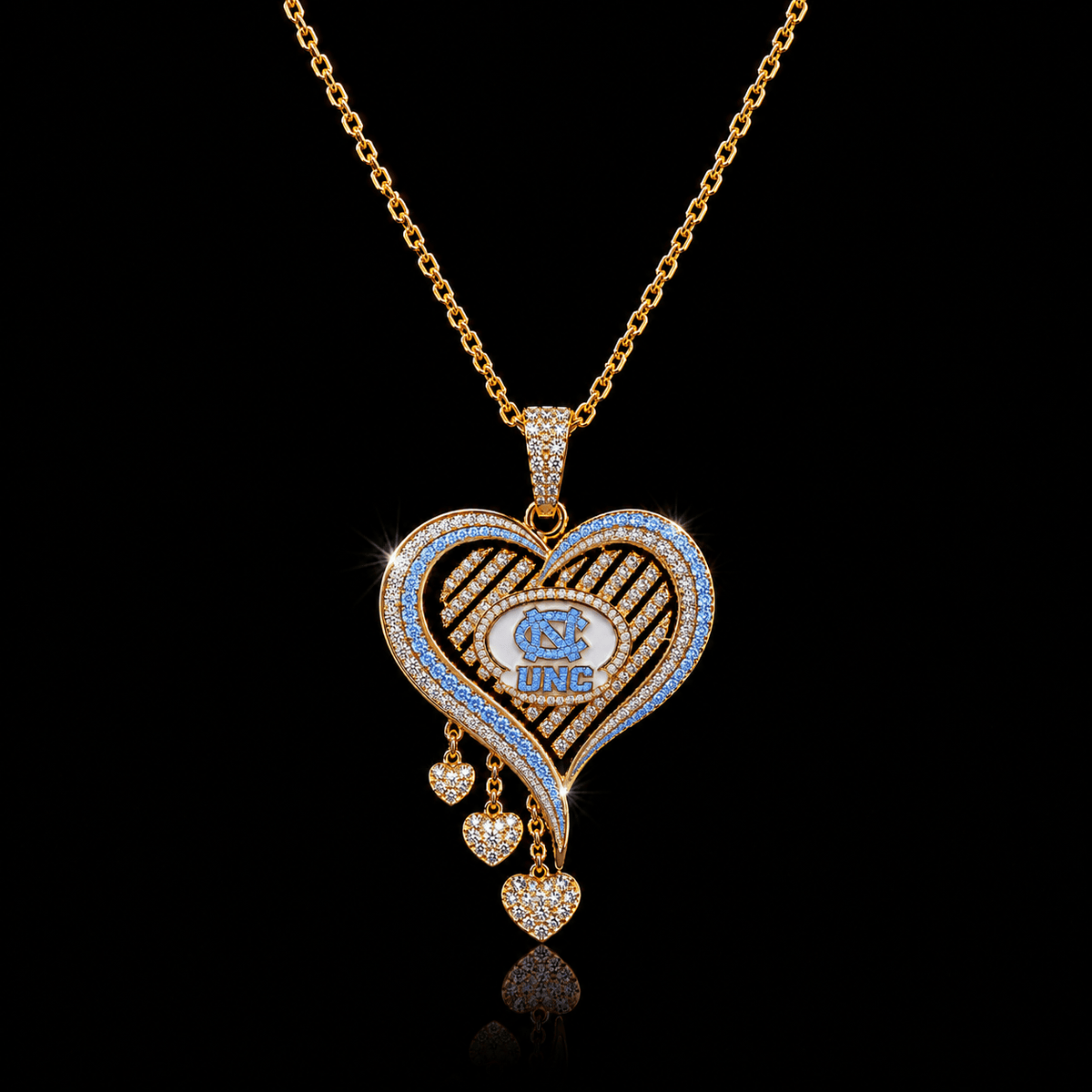 NCTH UNC Solid Gold Chain with Diamond Pendant TTTT