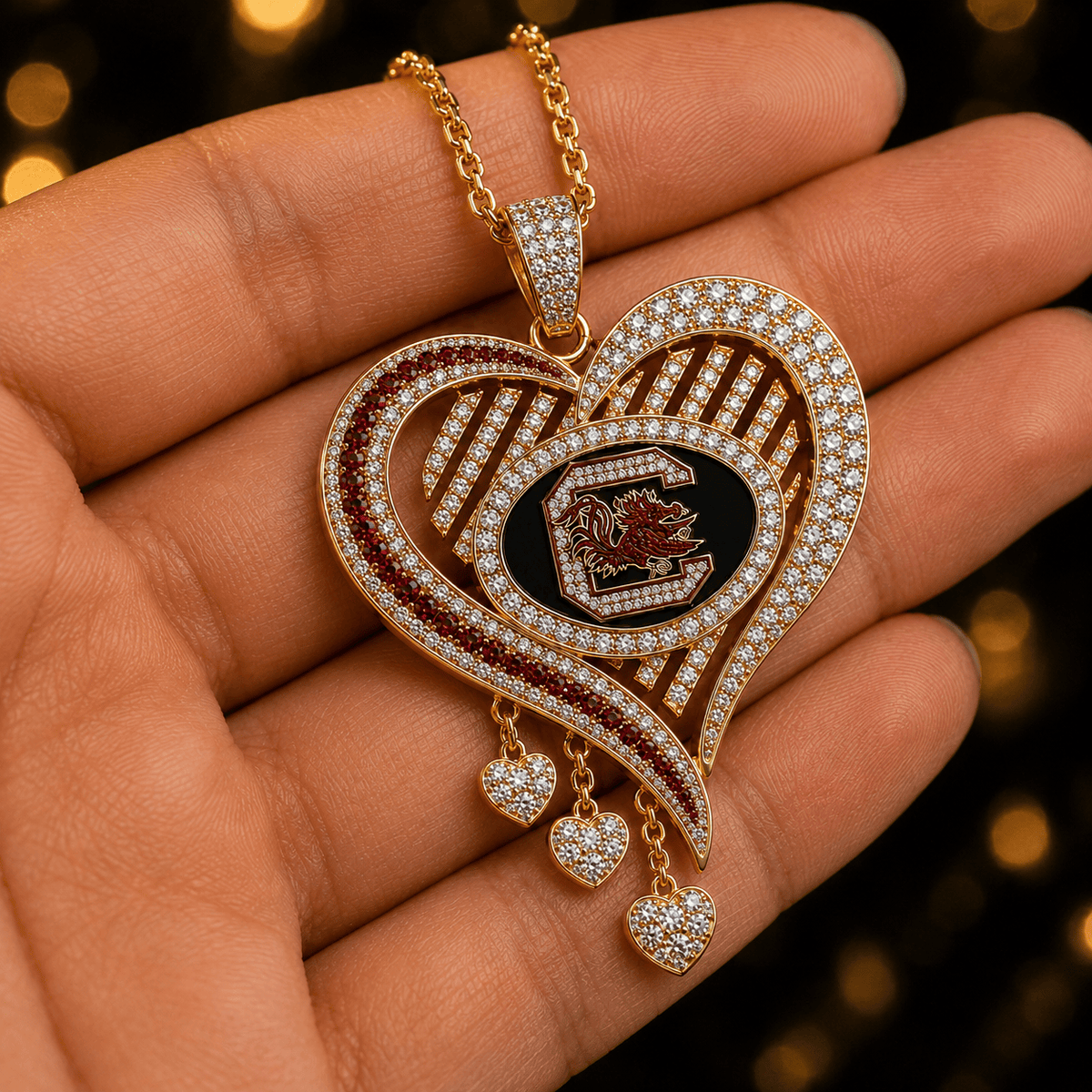 SCG Solid Gold Chain with Diamond Pendant TTTT