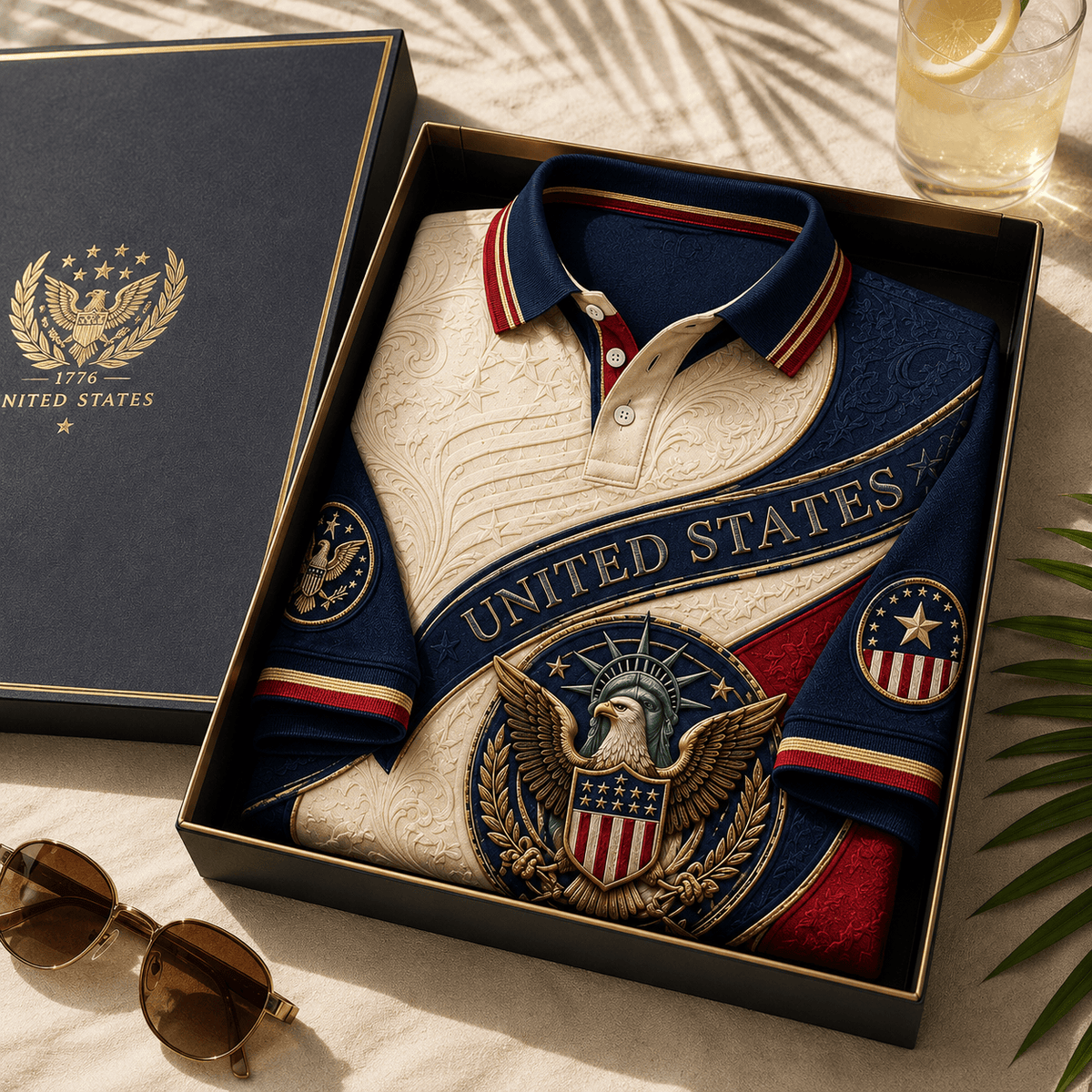 PREMIUM USMNT EMBOSS POLO SHIRT HQH