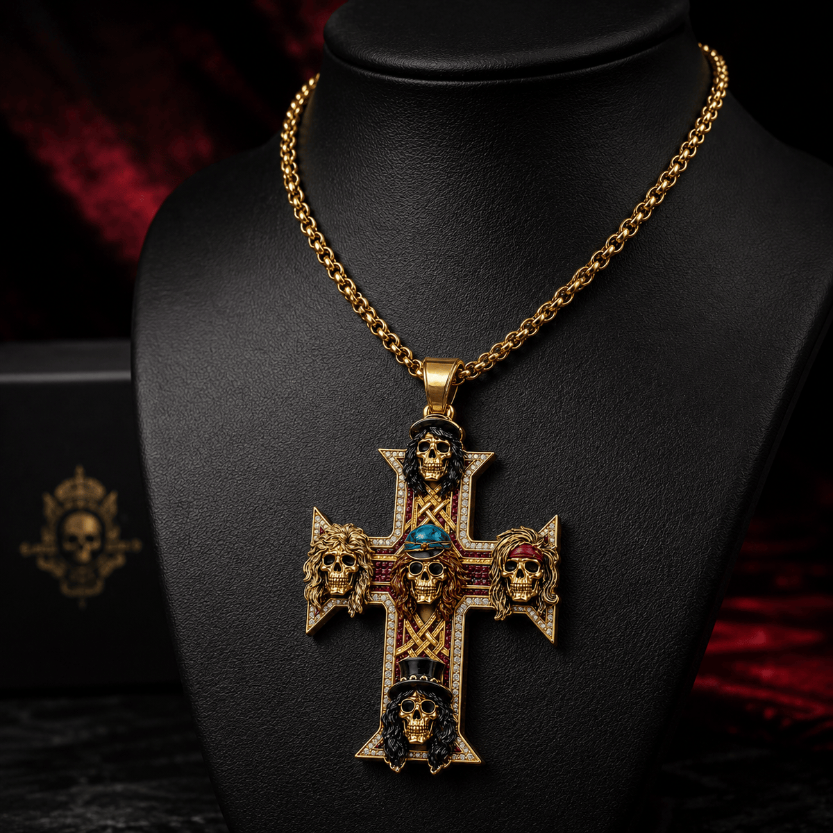 GNR Solid Gold Chain with Diamond Pendant TMH