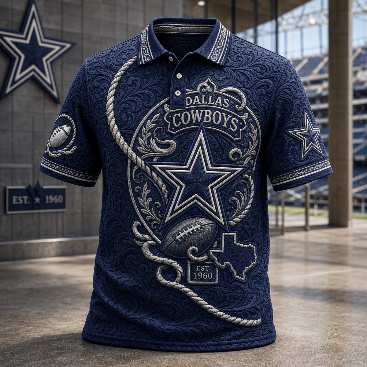 PREMIUM DLCB EMBOSS POLO SHIRT HQH