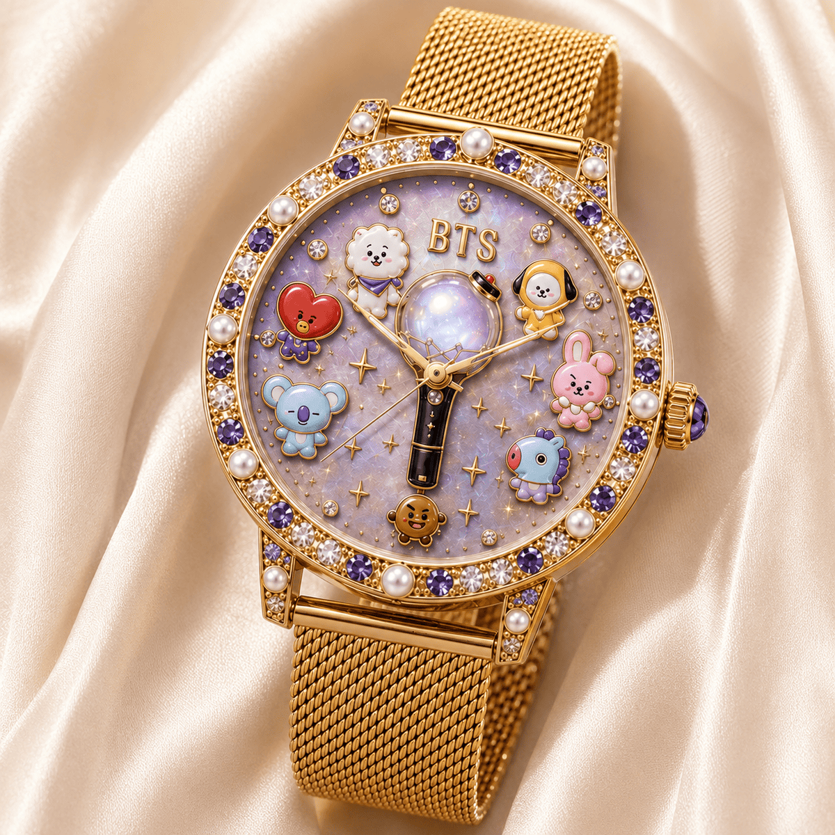 BTS Premium Stainless Steel Watch NPL
