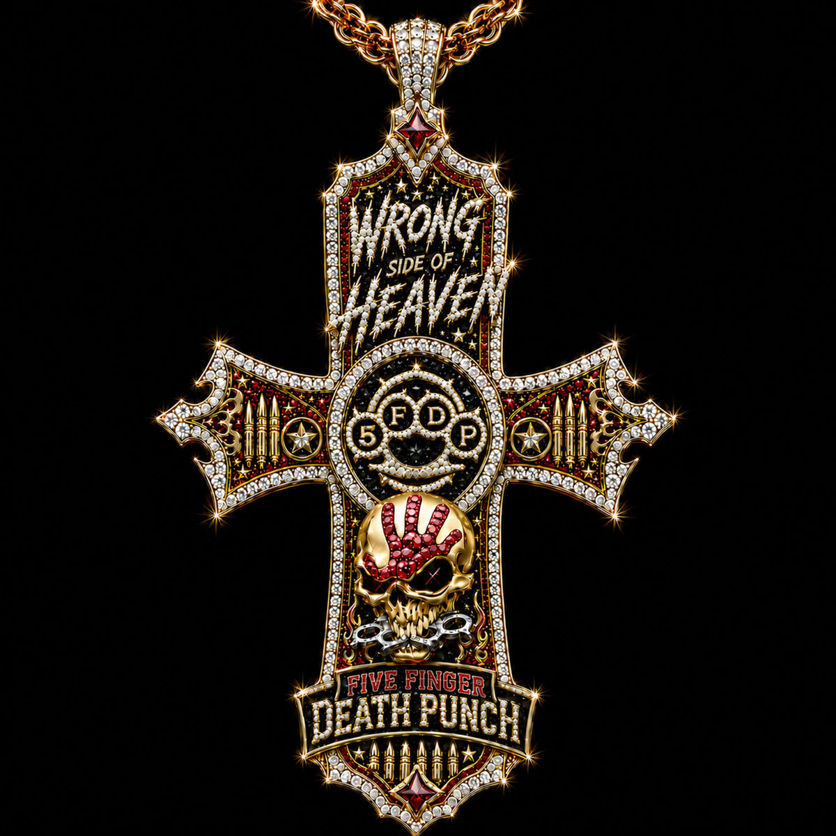 FFDP Solid Gold Chain with Diamond Pendant TTTT