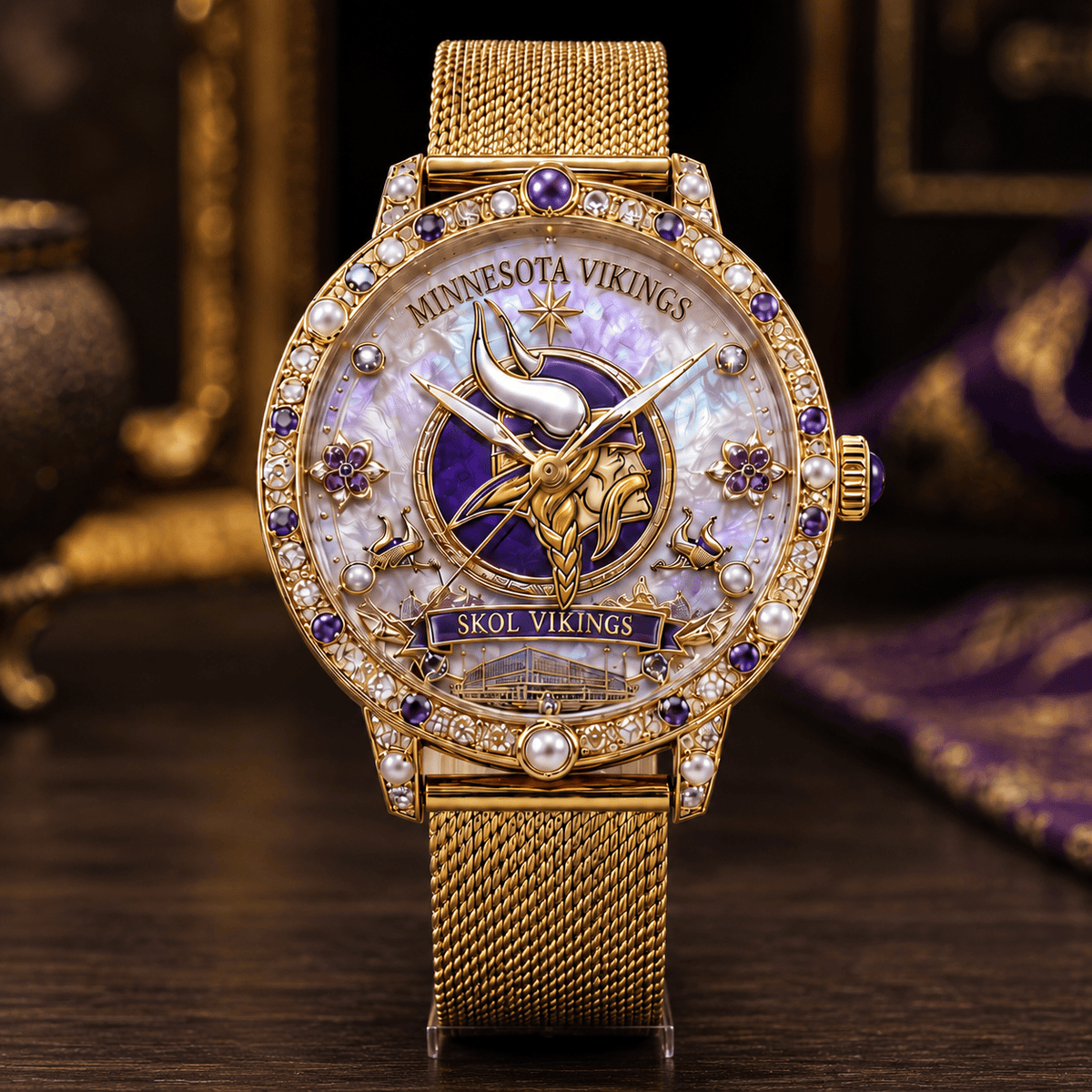 MNV Premium Minnesota Vikings Watch NTVA