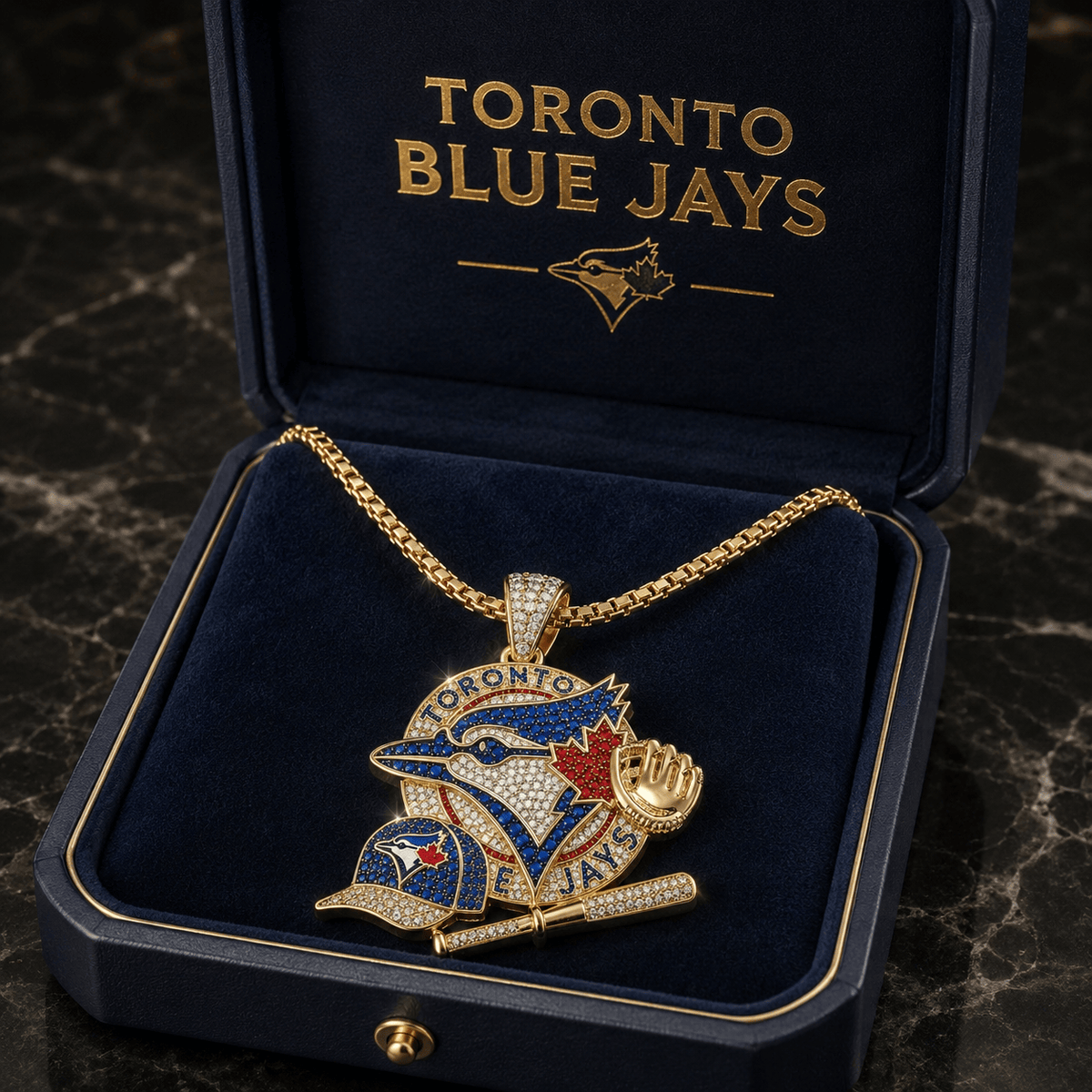 TBJ Solid Gold Chain with Diamond Pendant BMD