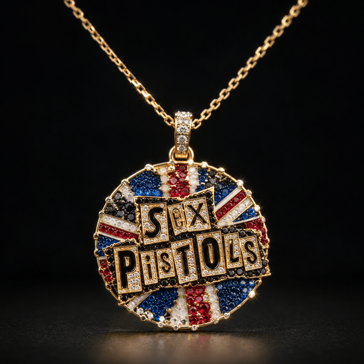 SPLS Solid Gold Chain with Diamond Pendant BMD