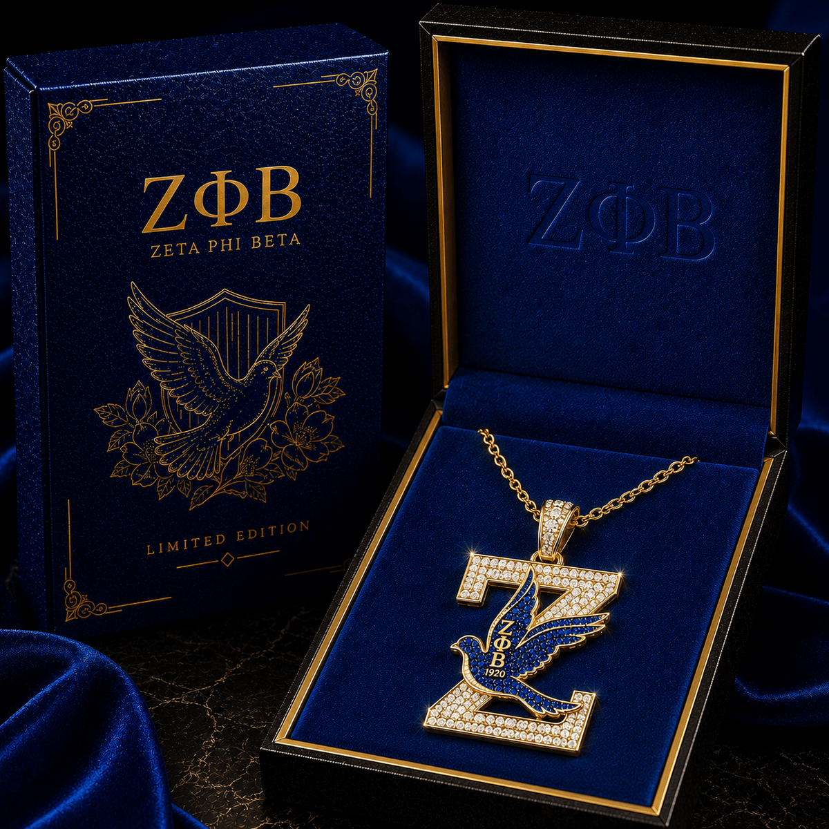 ZPT Solid Gold Chain with Diamond Pendant TMH