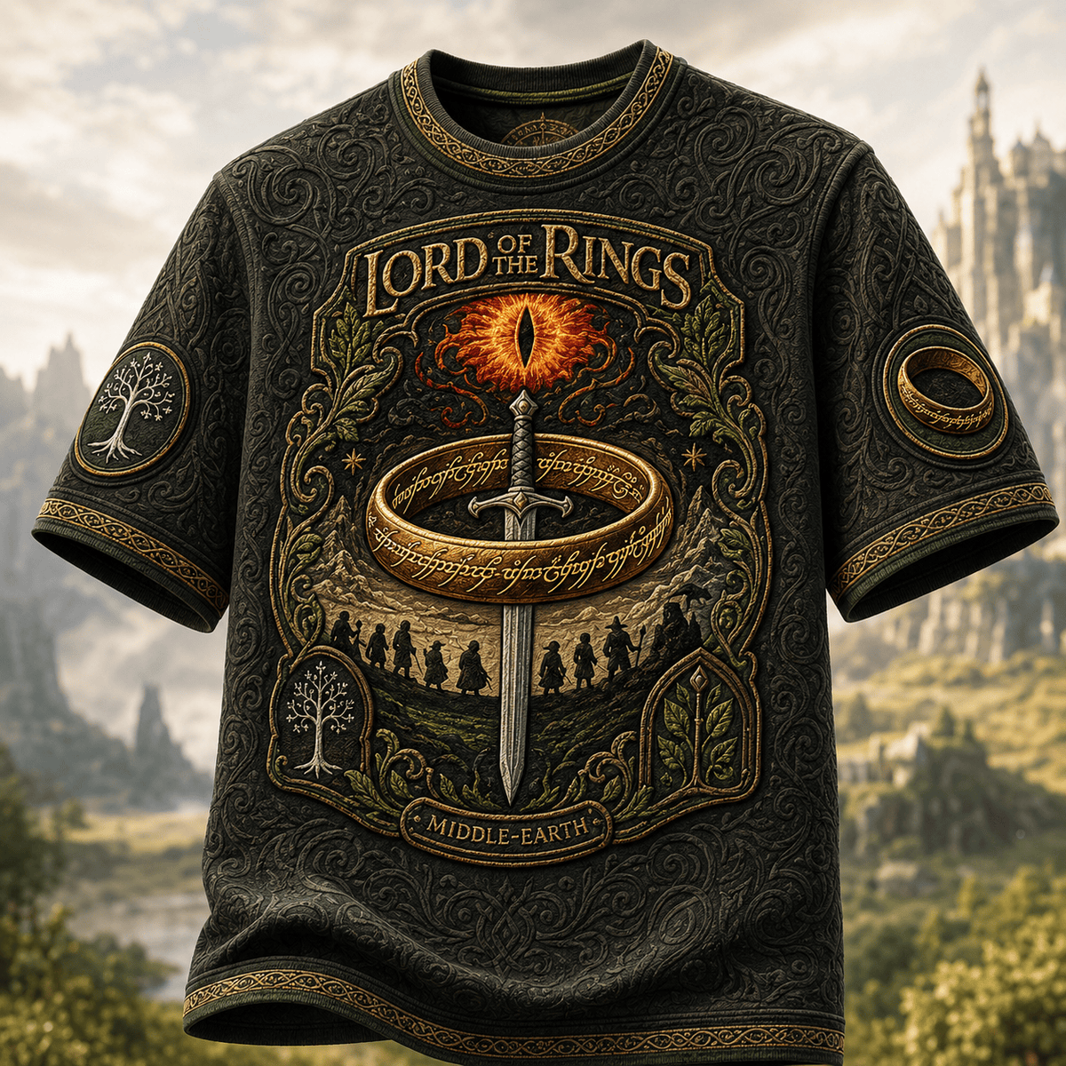 PREMIUM LOTR 3D EMBOSS SHIRT HQH