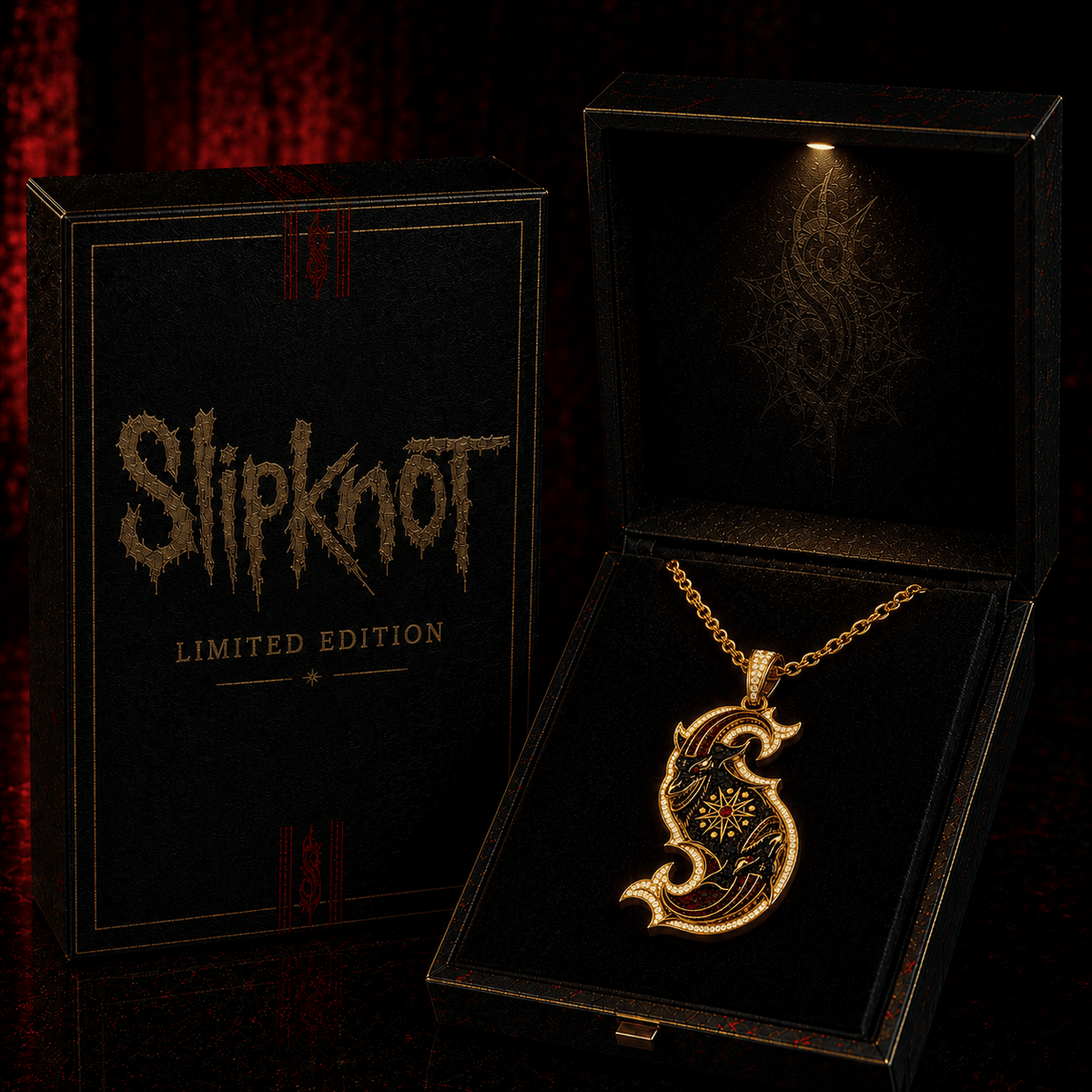 SLK Solid Gold Chain with Diamond Pendant TMH