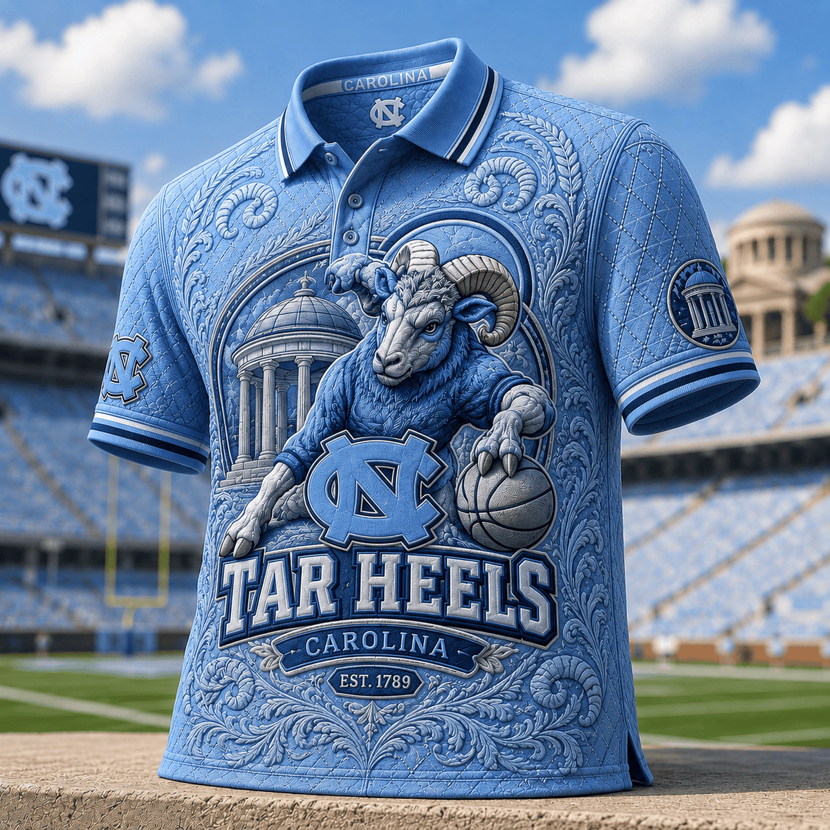 PREMIUM UNC EMBOSS POLO SHIRT HQH