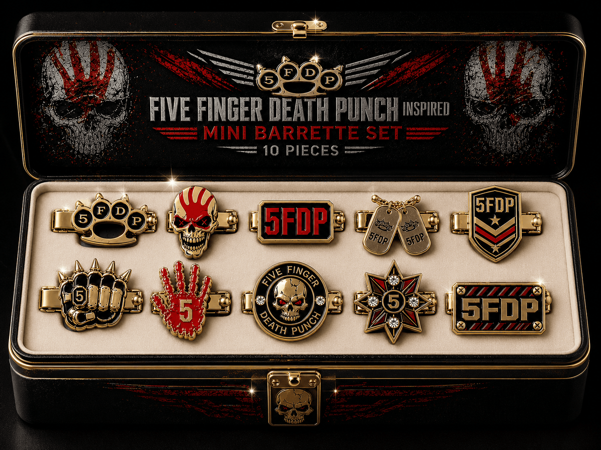 FFDP Elegant Gold Mini Barrettes for Women TMH