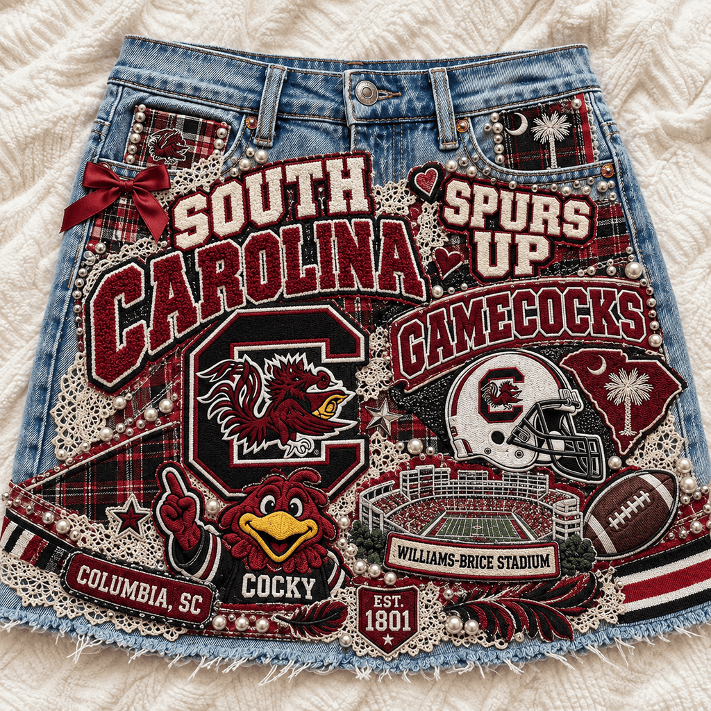 SCG Embellished Denim Skirt NTKO