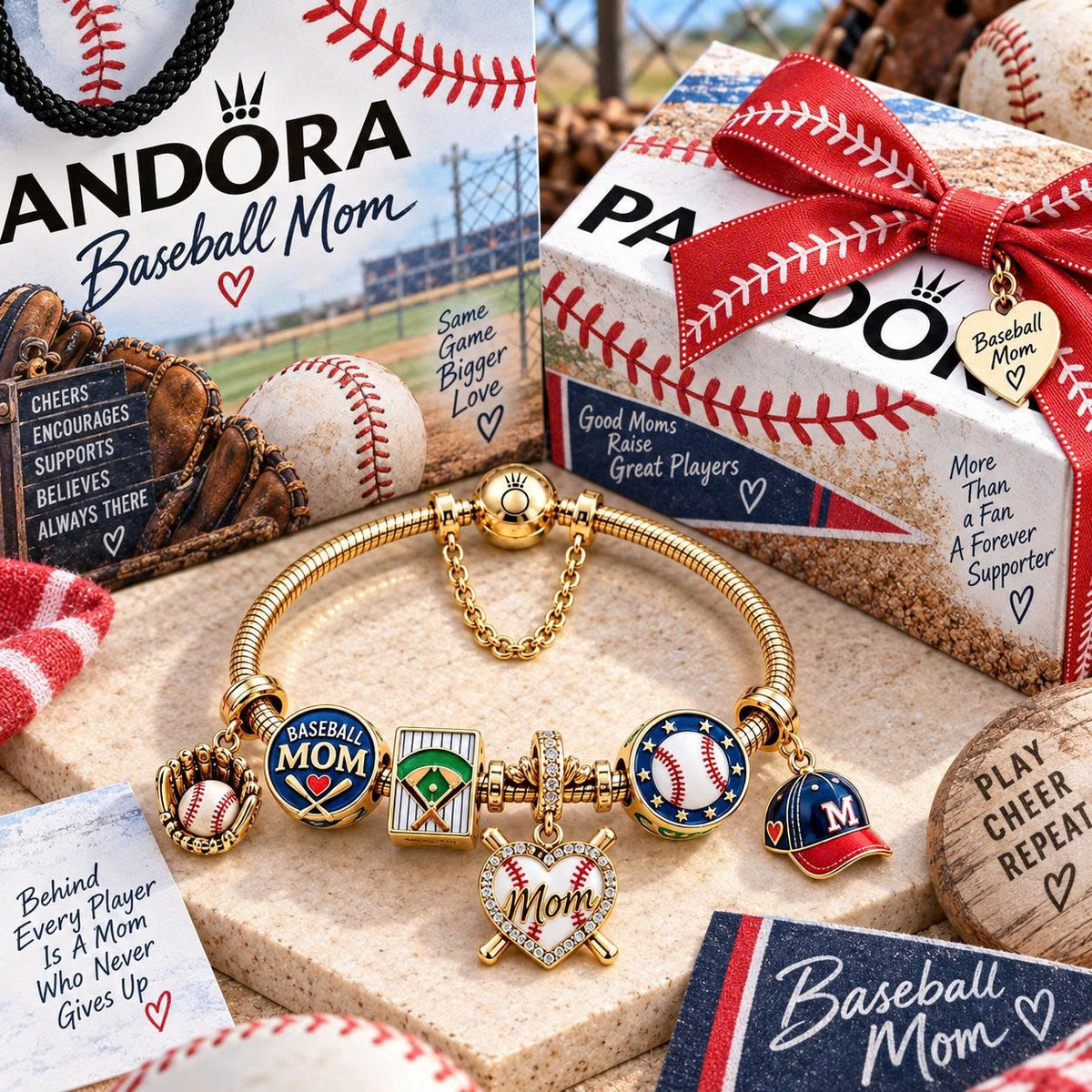 BBM Gold Charm Bracelet Set TTN