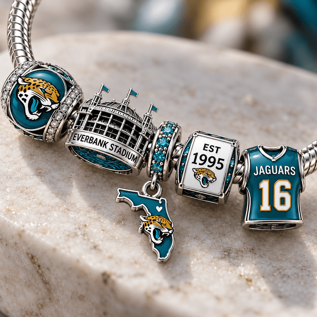 JSVJ Silver Charm Bracelet Set PTT