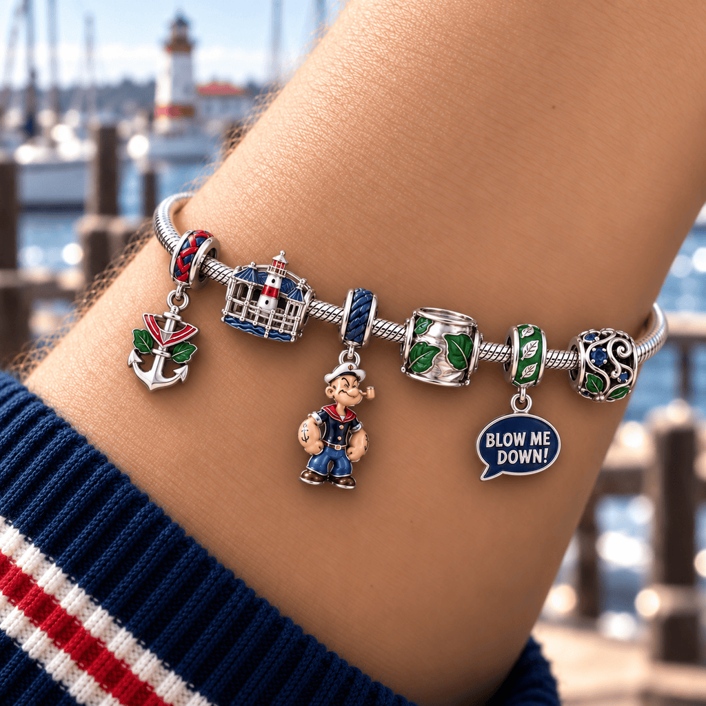 POPE Silver Charm Bracelet Set HQH