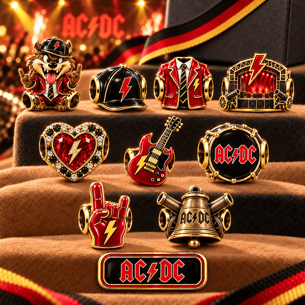 ACDC Gold Charm Set PNPA
