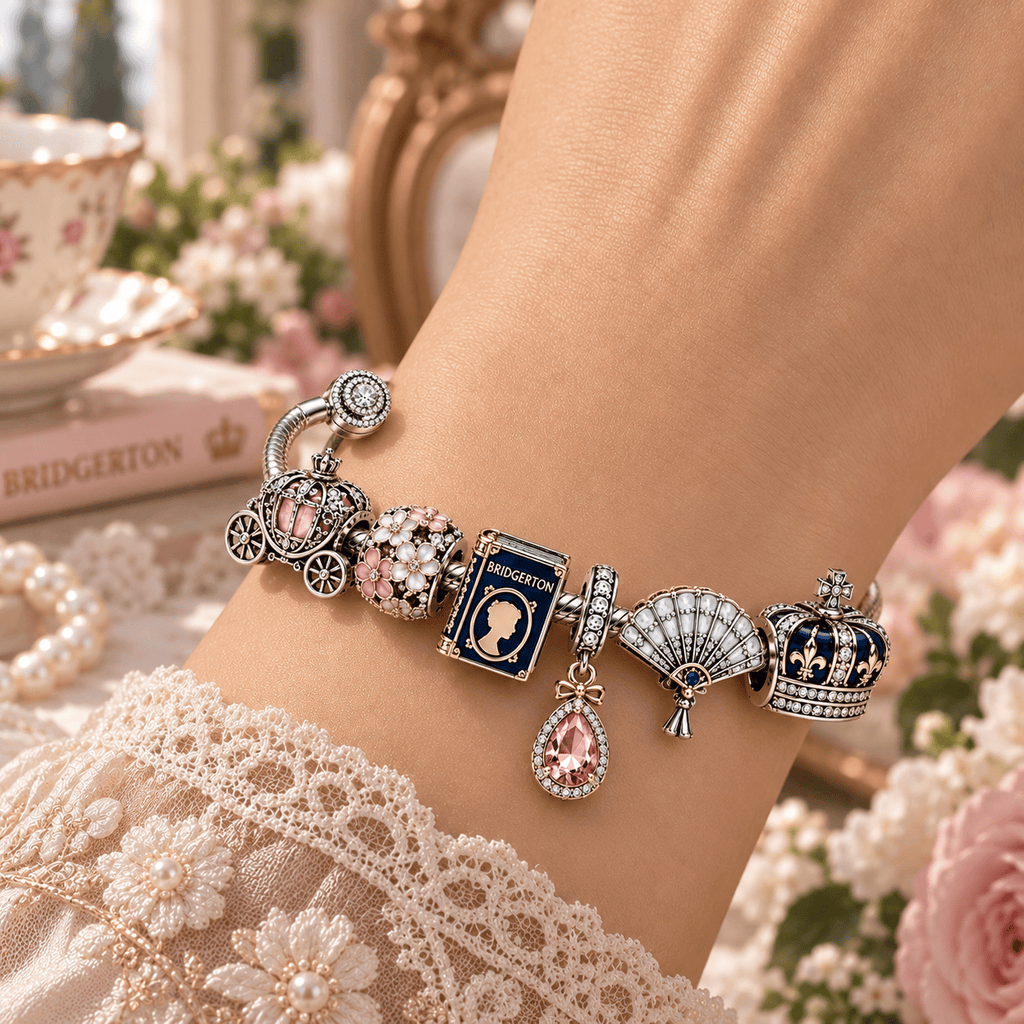 BGT Silver Charm Bracelet Set PTT