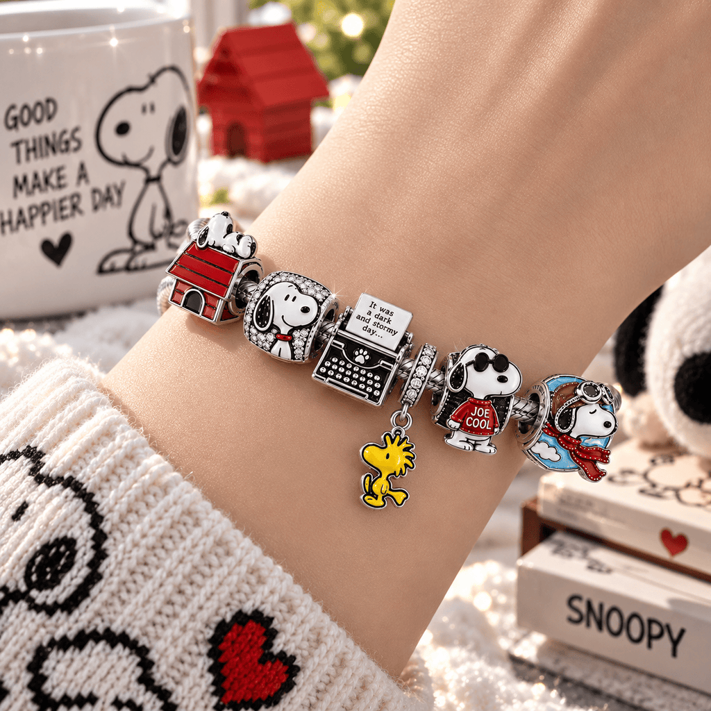 SNPY Silver Charm Bracelet Set PTT