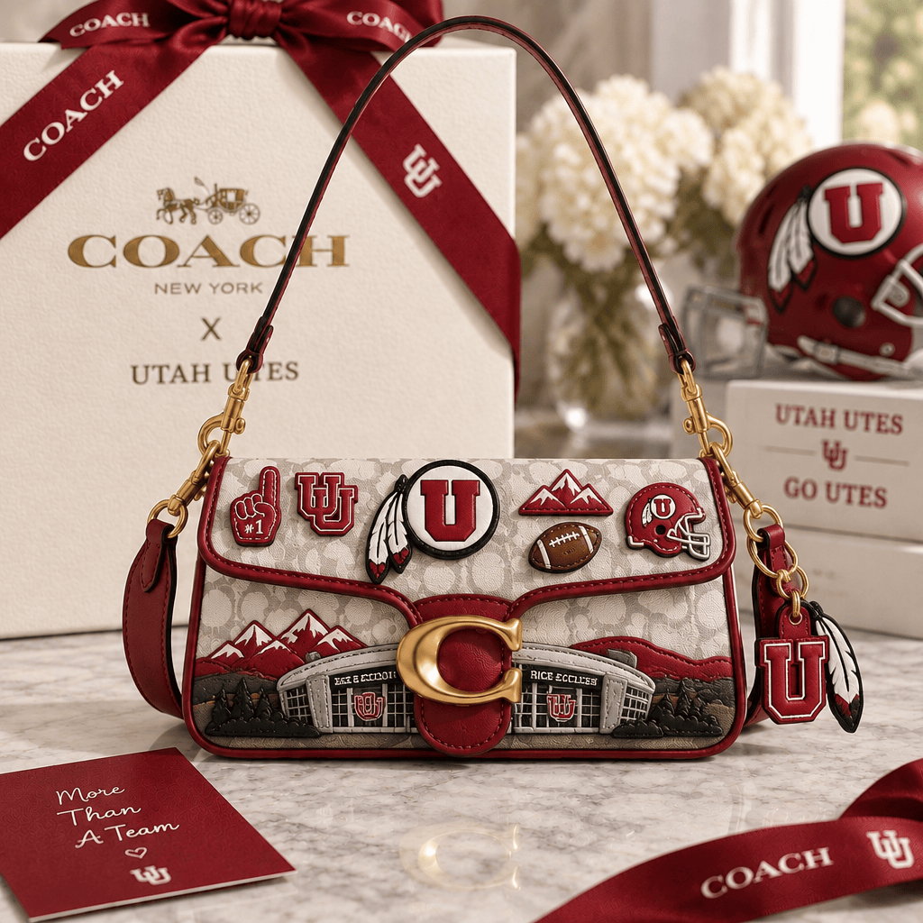 Premium UTAH Coach Shoulder Cross With Charm LNTH
