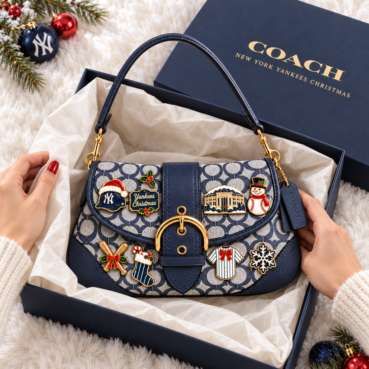 NYY Soho Bag With Charm NPL