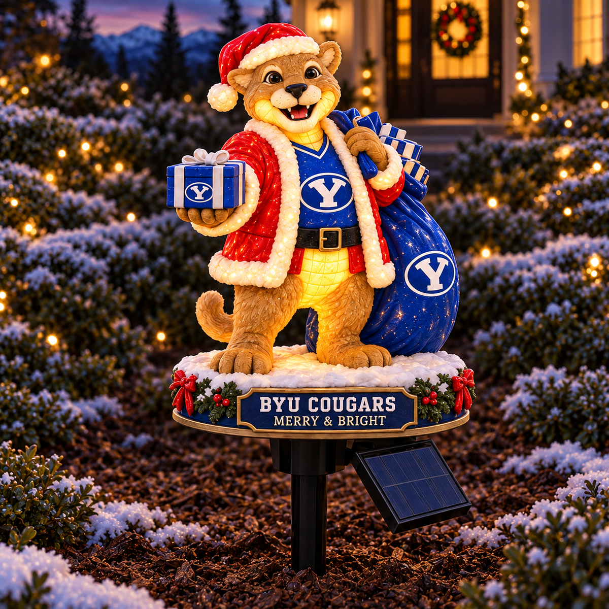 BYU PREMIUM CHRISTMAS SOLAR GARDEN LIGHTS SET HQH