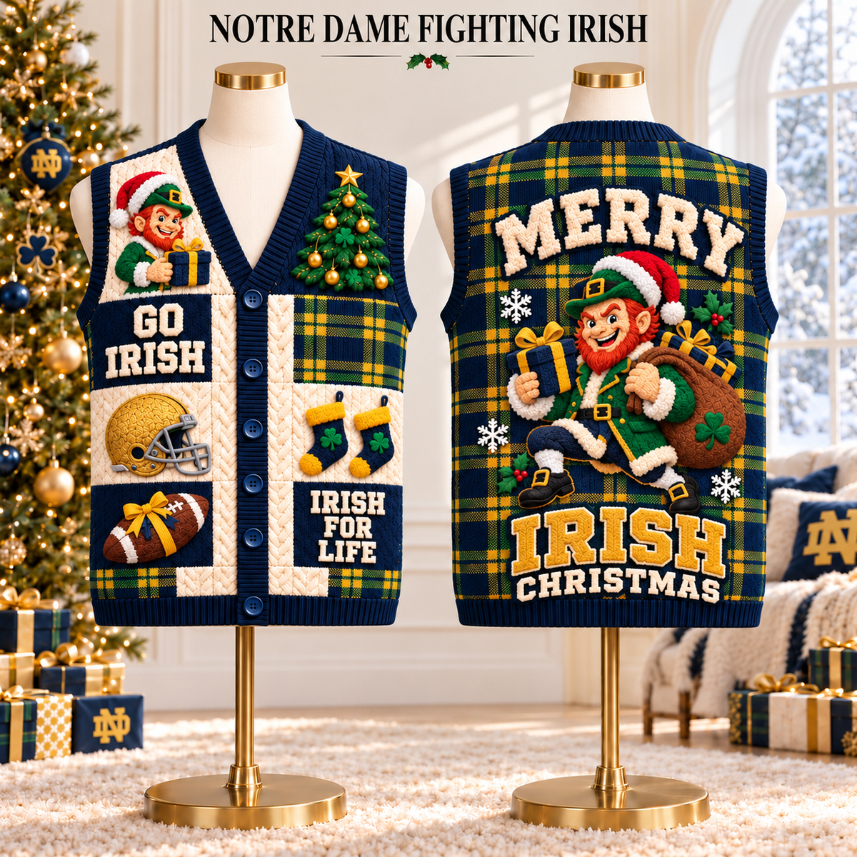 NDFI Premium Christmas Cardigan Vest TMH