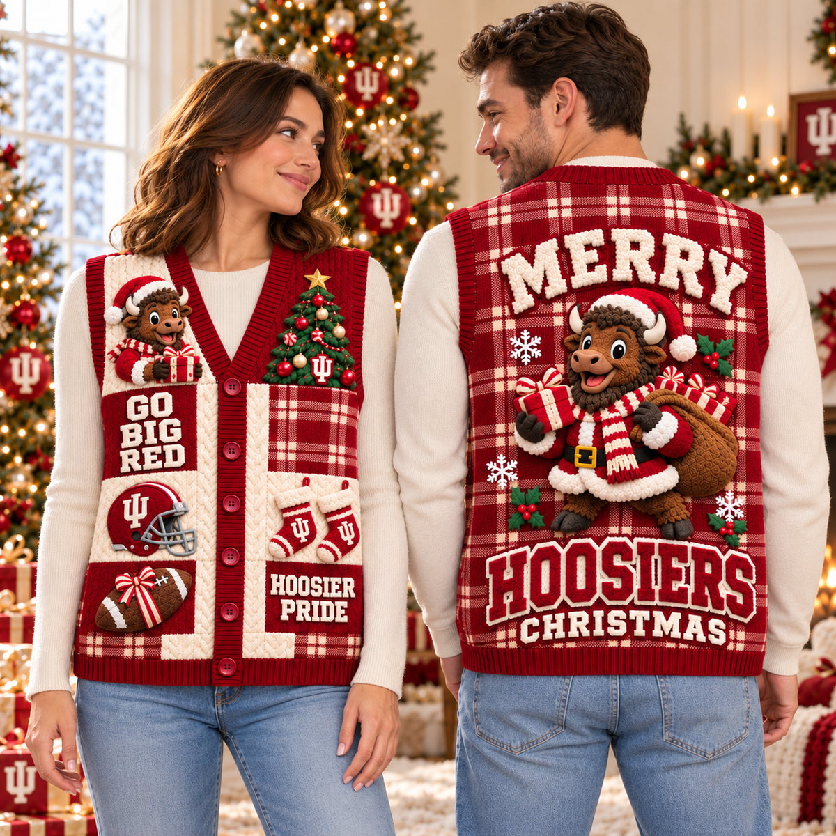 IDH Premium Christmas Cardigan Vest TMH