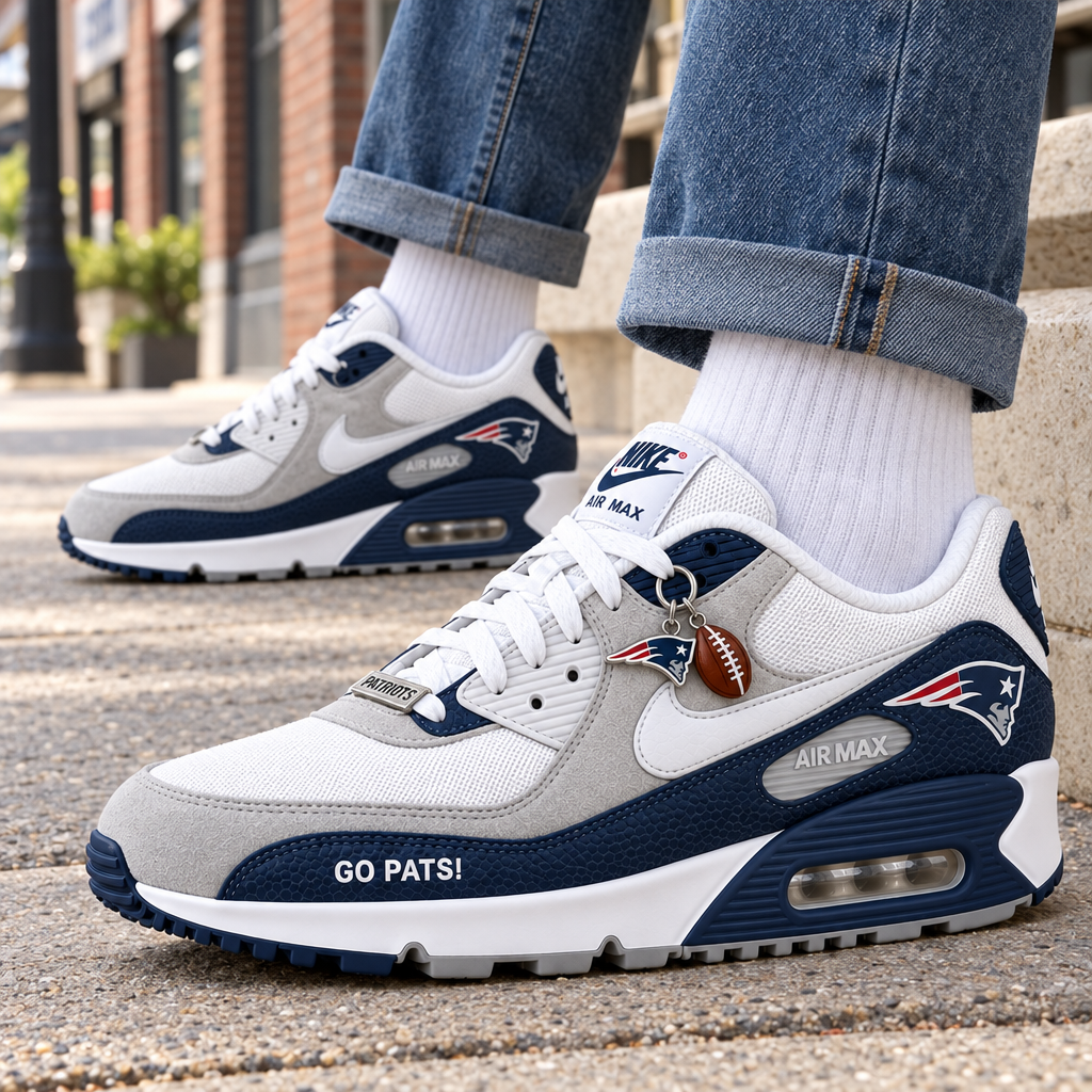 New England Patriots Premium Low-Top Sneakers