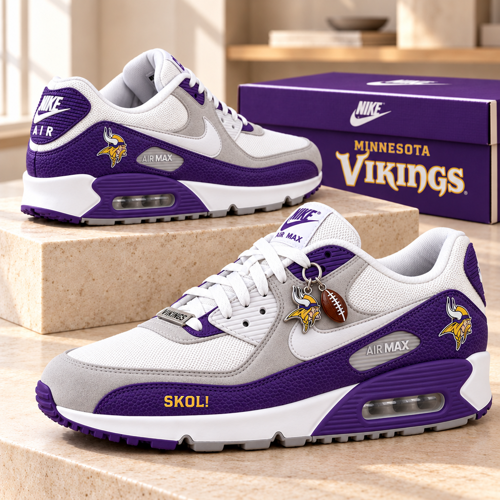 Minnesota Vikings Premium Low-Top Sneakers
