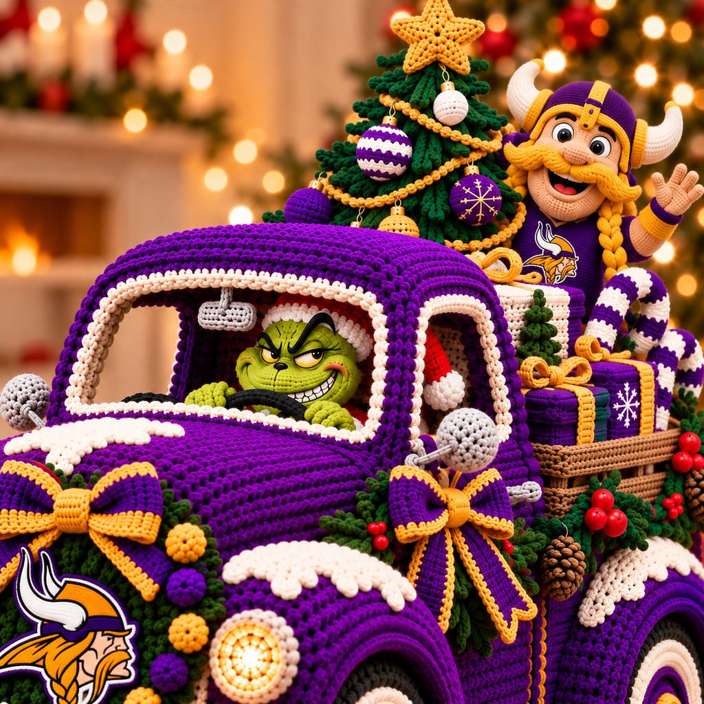 MNVK Cozy Christmas Holiday Truck Decor PNPA