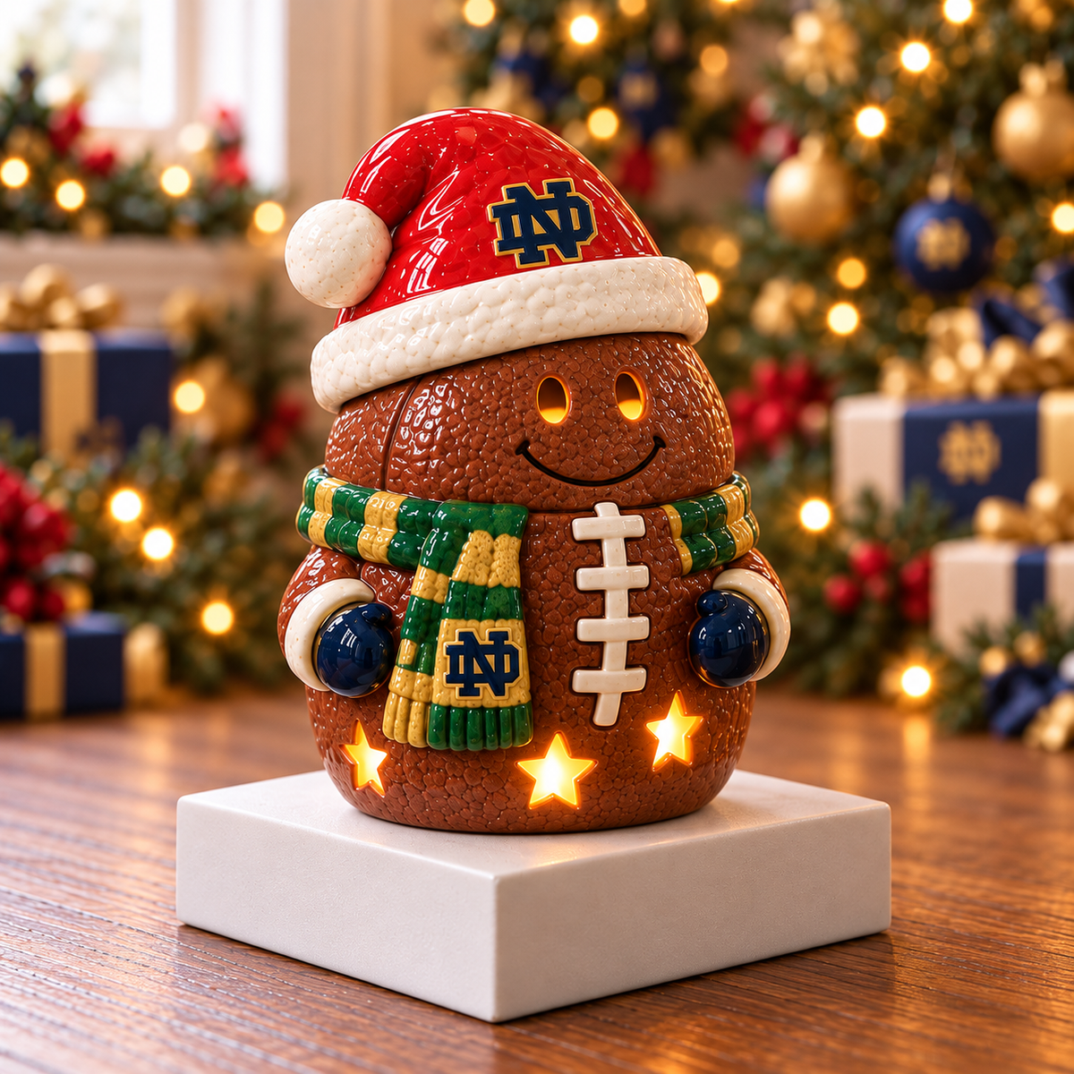 NDFI CHRISTMAS CERAMIC CANDLE HOLDER HQH 3