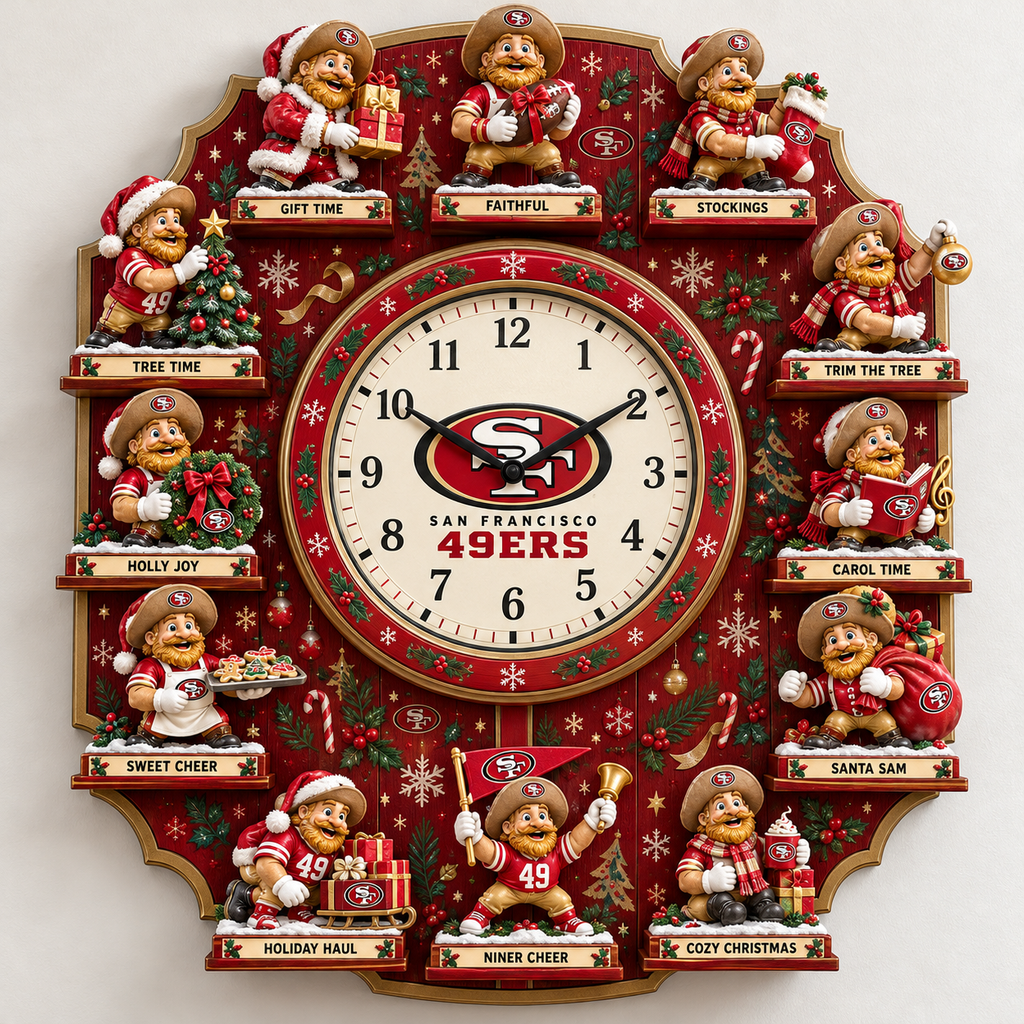 SF49 Premium Christmas Sculpture Clock Collection PTKL