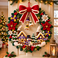 MNVK Christmas Village Crochet-Style Wreath PNPA
