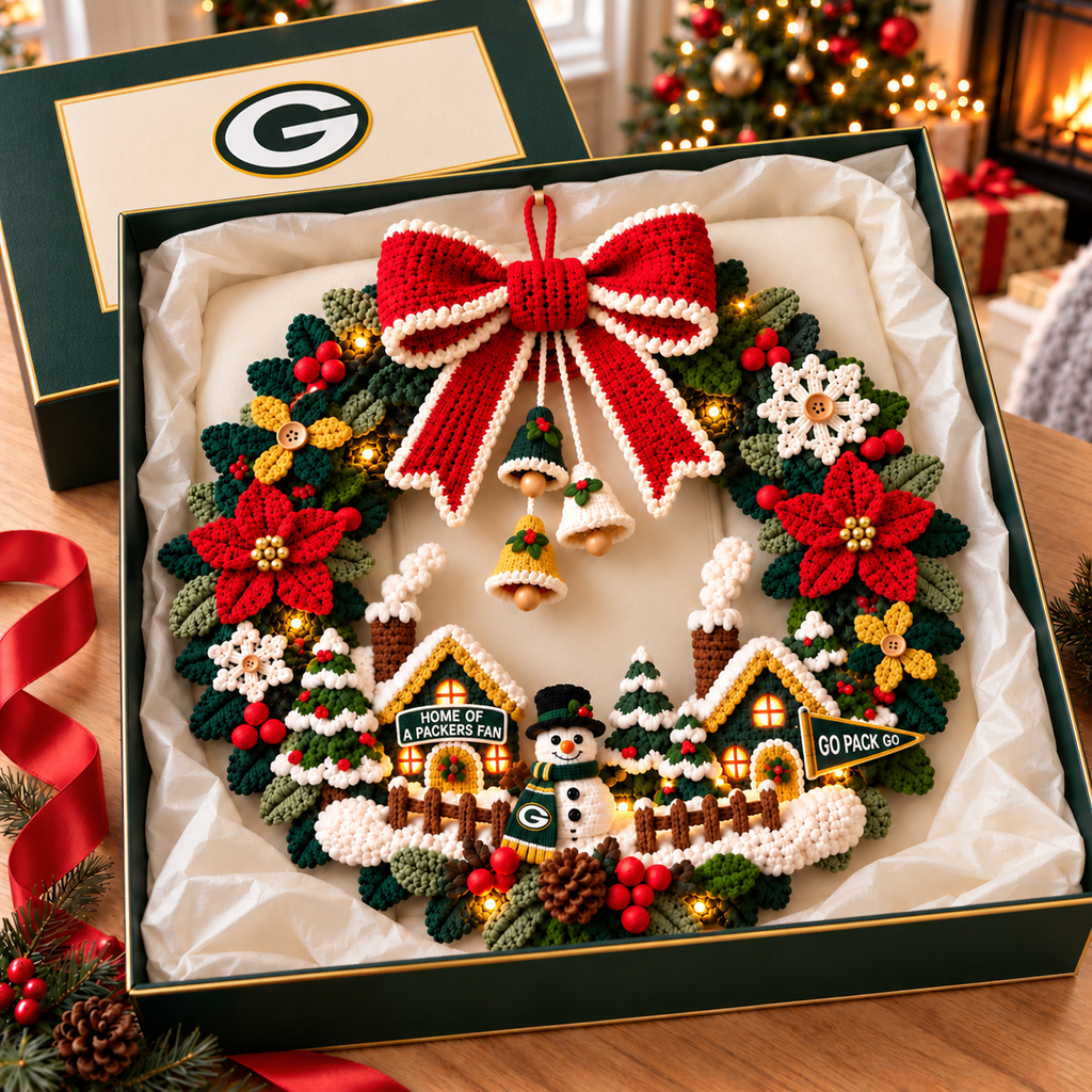 GBP Christmas Village Crochet-Style Wreath PNPA