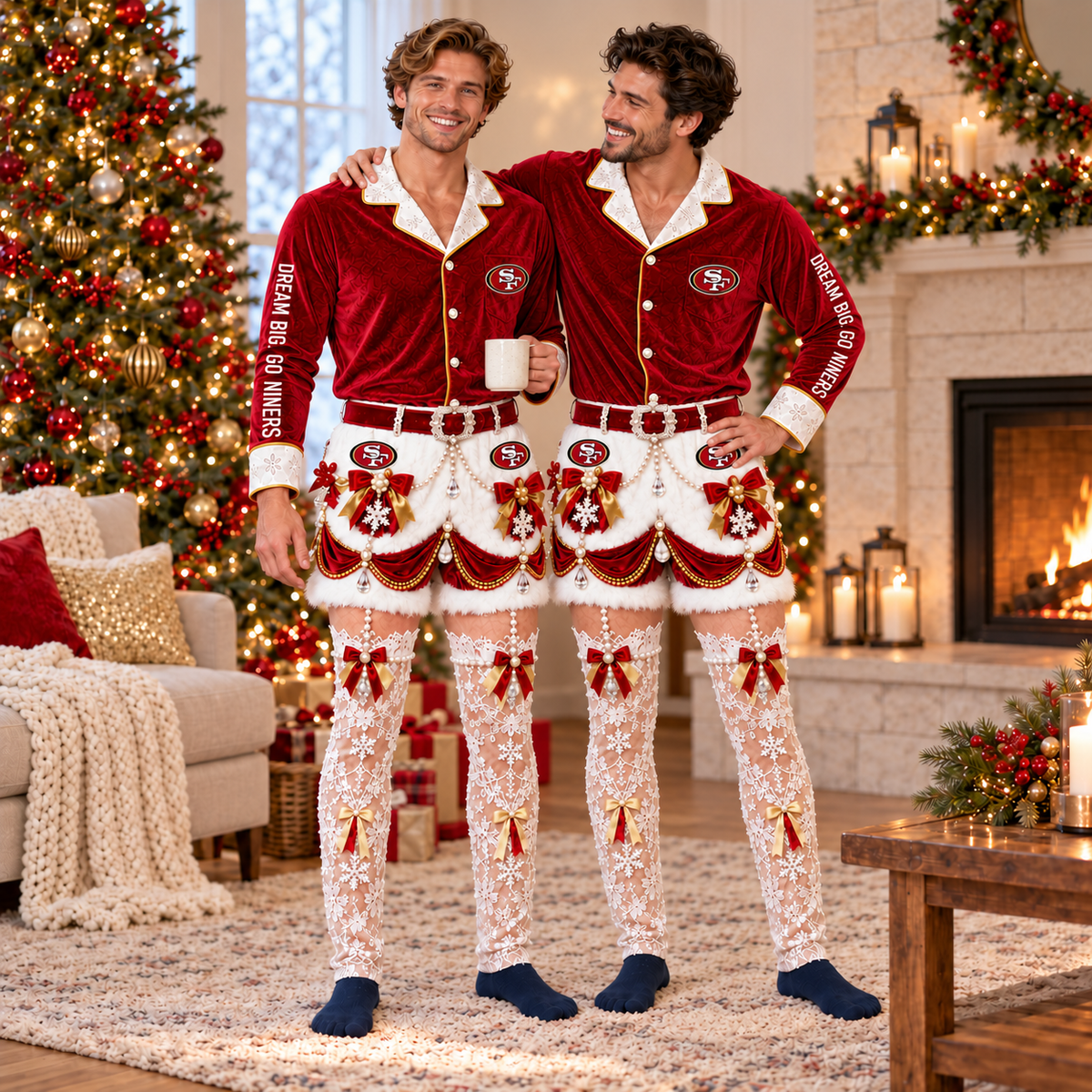 SF49 Funny Christmas Pajama Set PNPA