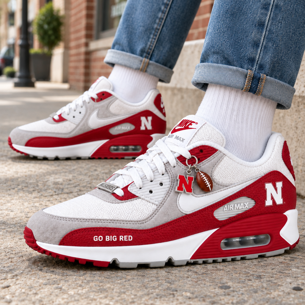 Nebraska Cornhuskers Premium Low-Top Sneakers
