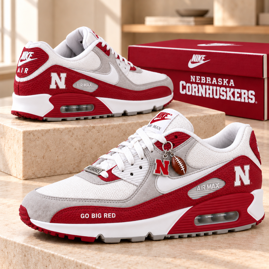 Nebraska Cornhuskers Premium Low-Top Sneakers
