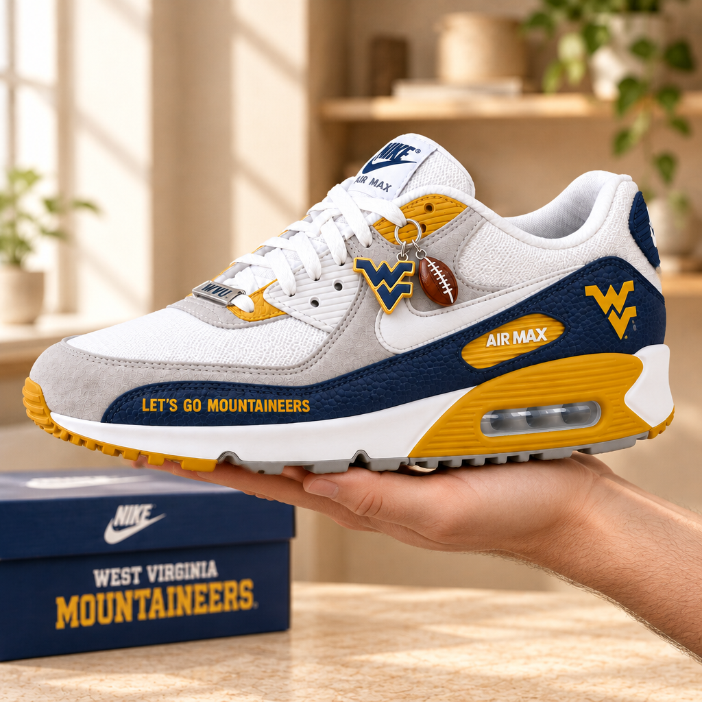 West Virginia Mountaineers Premium Low-Top Sneakers