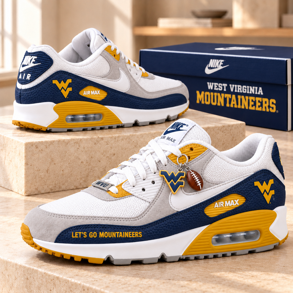West Virginia Mountaineers Premium Low-Top Sneakers