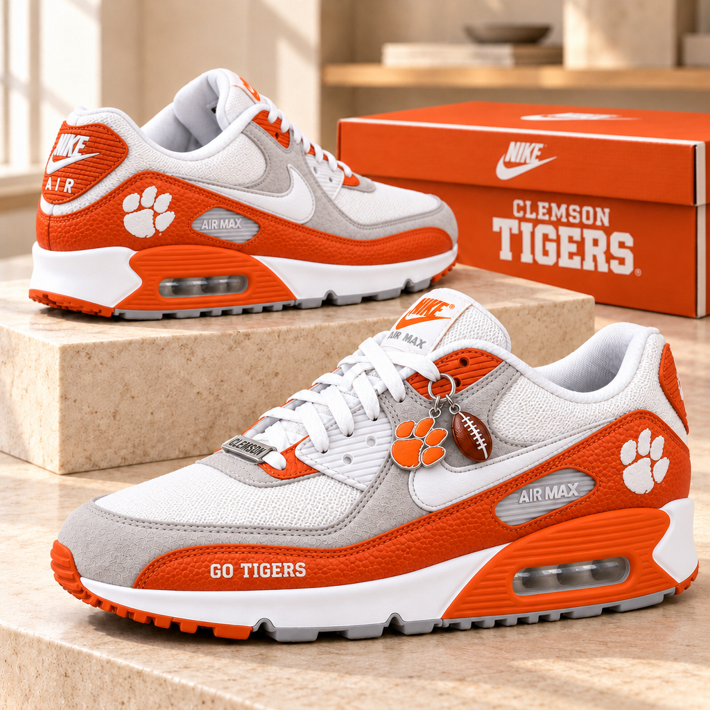 Clemson Tigers Premium Low-Top Sneakers
