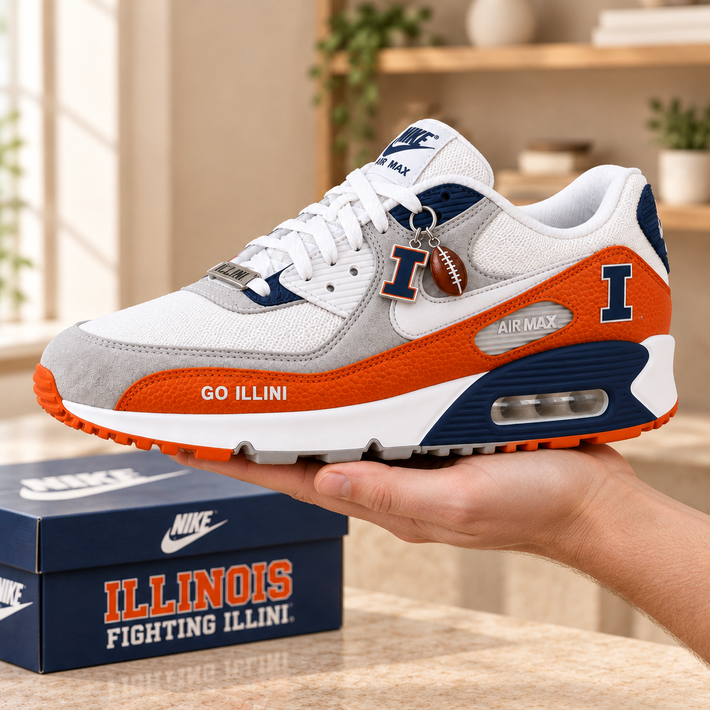 Illinois Fighting Illini Premium Low-Top Sneakers