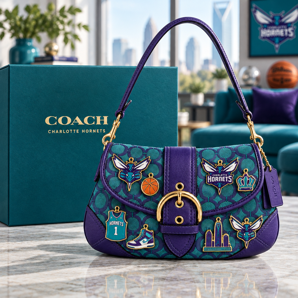 Charlotte Hornets Soho Bag With Charm