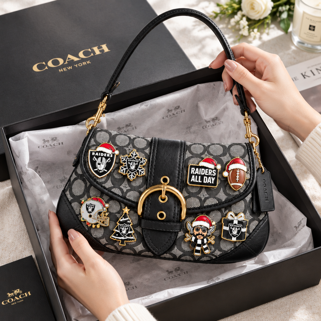 Las Vegas Raiders Soho Bag With Charm